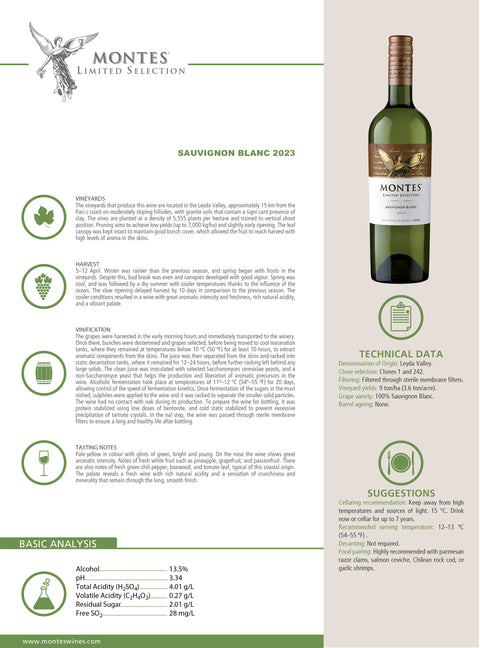 Montes Limited Selection Sauvignon Blanc 2023